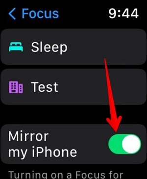 Apple Watch Focus Off Share