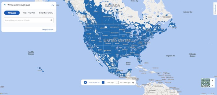 Att Coverage Map