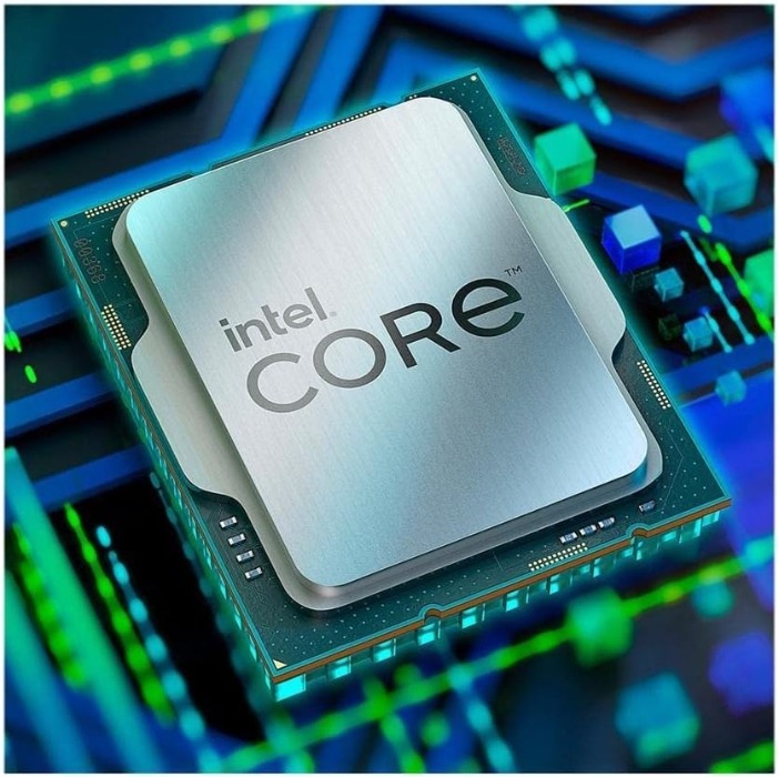 Close up of Intel Core CPU