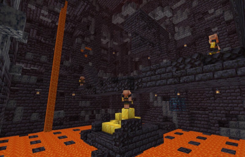 Bastion Treasure Room in the Nether.