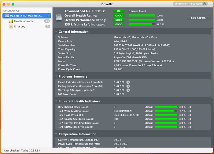 Checking Ssd Health With Drivedx