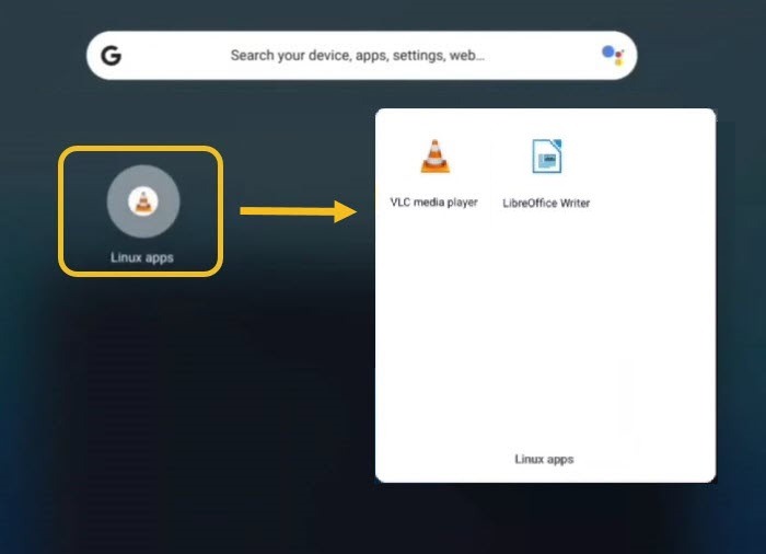 Chrome Os Flex Linux Apps In App Drawer