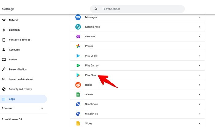 Chromebook Apps Play Store