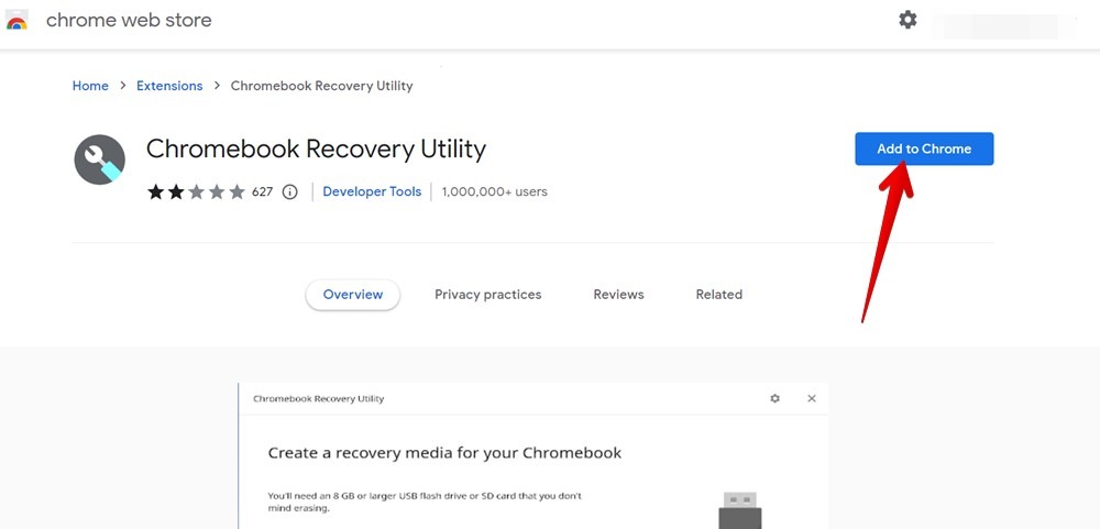 Chromebook Recovery Tool Install