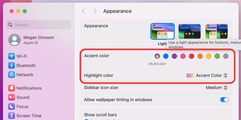 Customize Mac Desktop Accent Colors