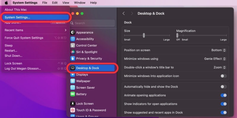 Customize Mac Desktop Dock