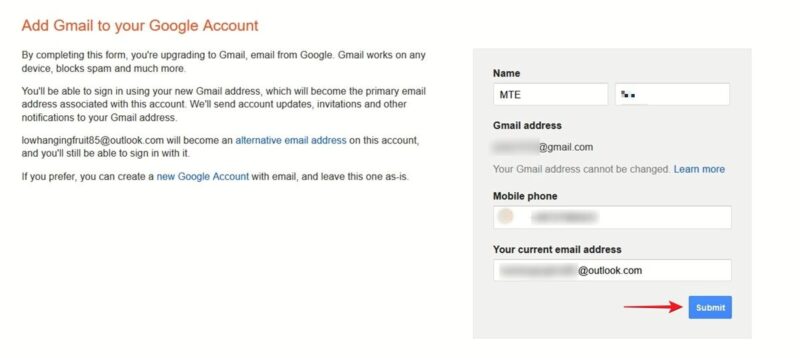 Adding Gmail back to your Google account. 