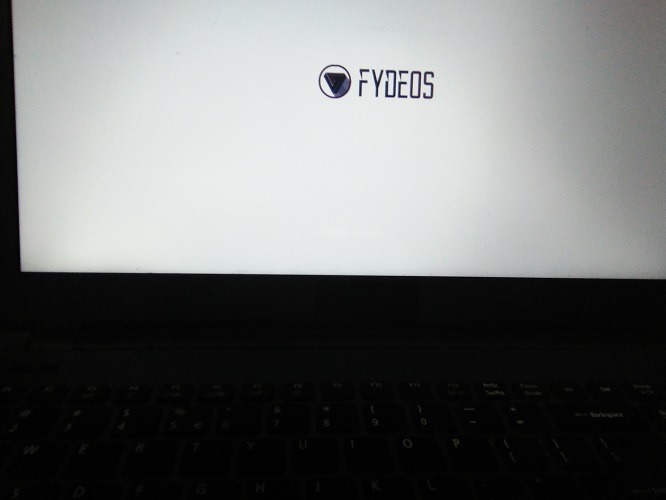 Fydeos Welcome Screen