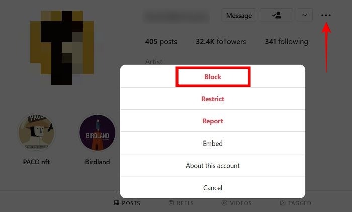 Hide Instagram Pc Block Account Now