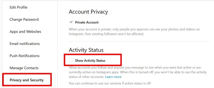 Hide Instagram Pc Privacy Security