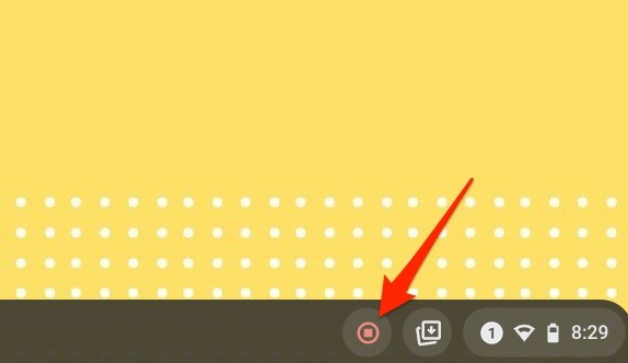 How Record Screen Chromebook Red Stop