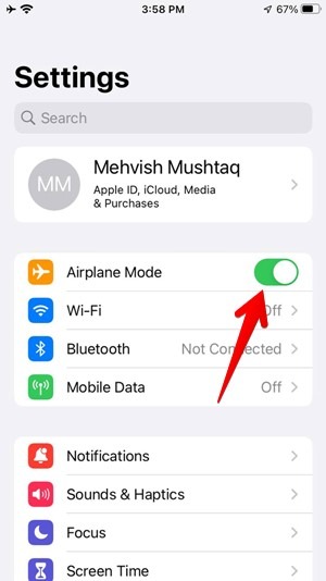 Iphone Airplane Mode