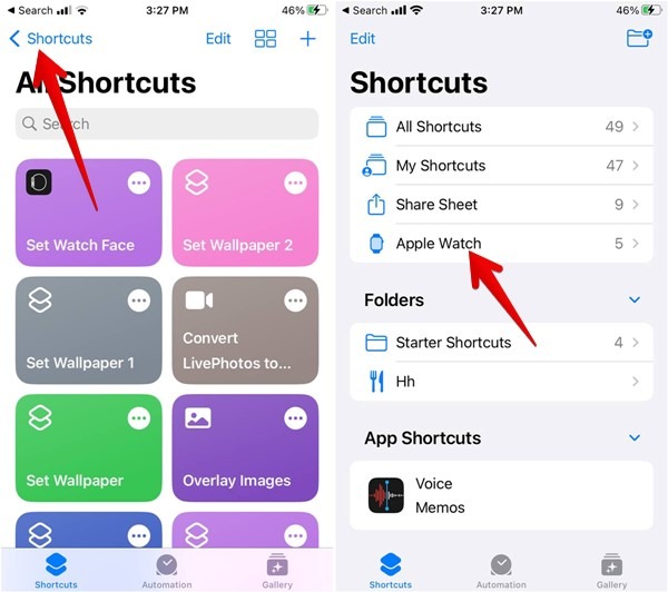 Iphone Apple Watch Shortcuts