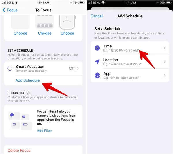 Iphone Focus Schedule