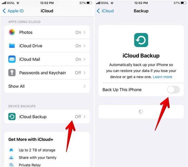 Iphone Icloud Backup Enable