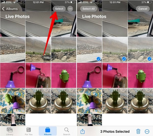 Iphone Live Photo Select Multiple