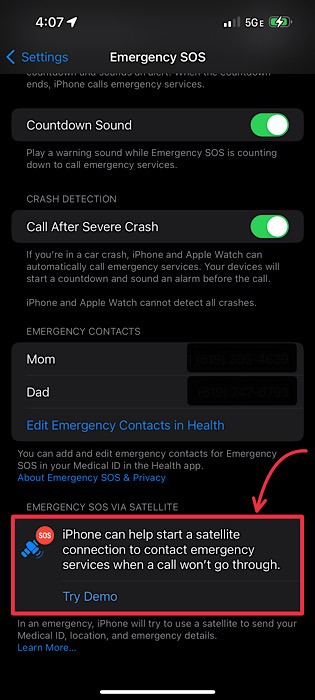 Iphone Sos Demo Button