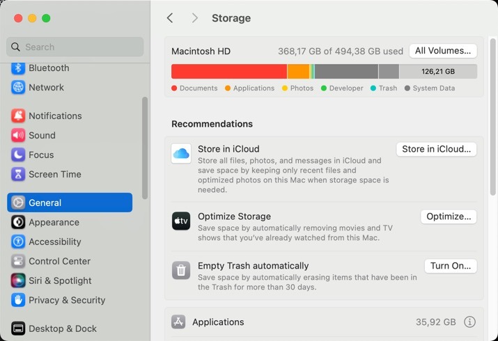 Macos Storage Overview