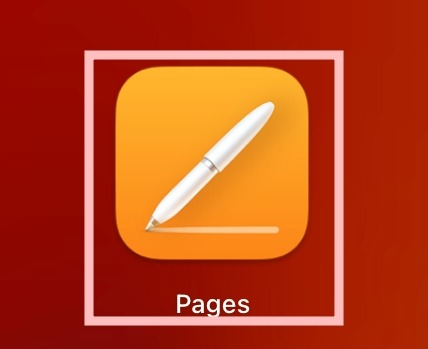 Pages Icon On A Mac Menu