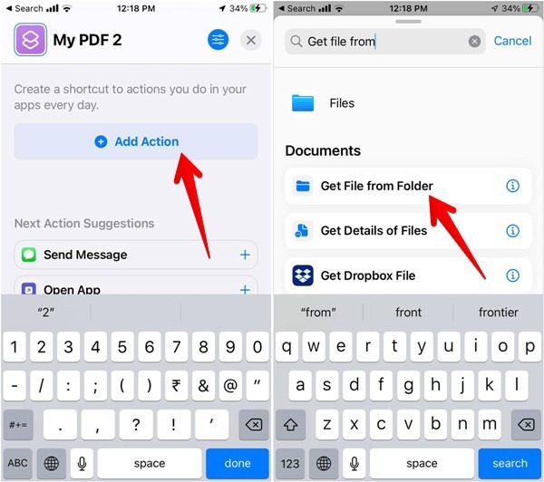 Pdf Iphone Move Shortcut Get File