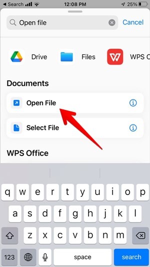 Pdf Iphone Shortcut Open File