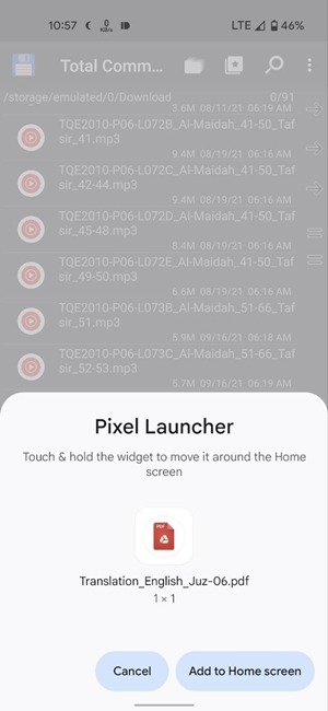 Pdf Total Commander Add To Home Screen