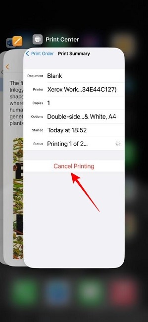 Print From Iphone Ipad Cancel Print Job