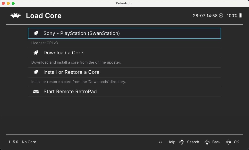 Retroarch Load Swanstation