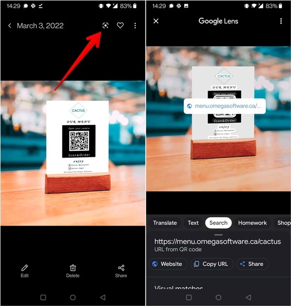 Scan Qr Code Screenshot Image Google Lens Gallery