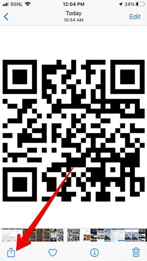 Scan Qr Code Screenshot Image Iphone Google Lens Share