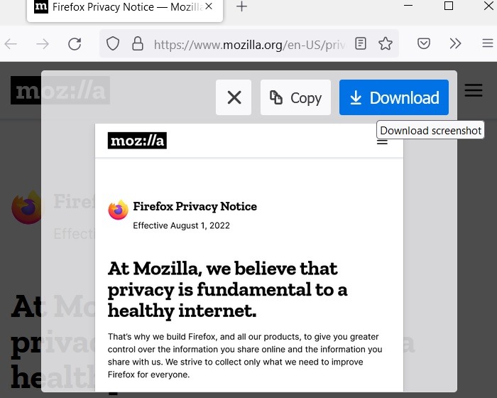 Scrolling Screenshots Windows Mozilla Firefox Download Screenshot