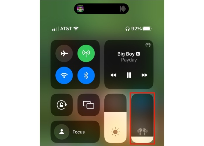 Volume Slider Control Center Ios