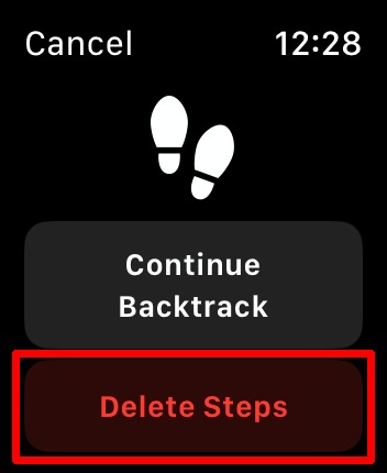 Watchos Compass Delete Steps