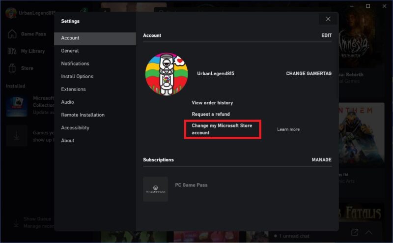 Xbox Pc Game Pass Not Working Fixes Change Account