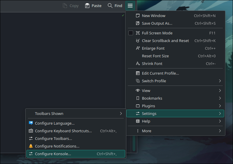 Customterminal Kdeconfigure