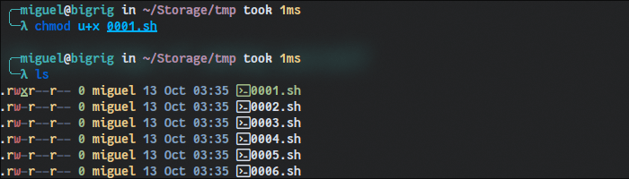 Executable Chmodux