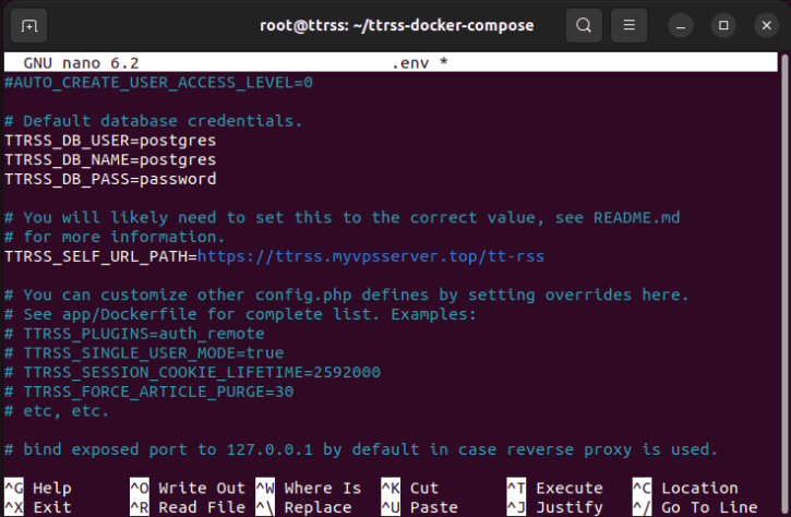 A terminal showing the instance's proper FQDN path.