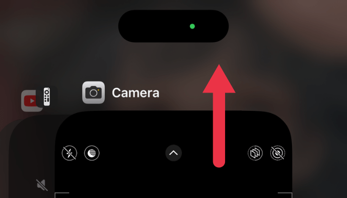 Closing camera app