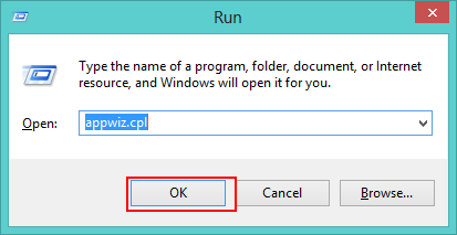 Executing command in Run window.