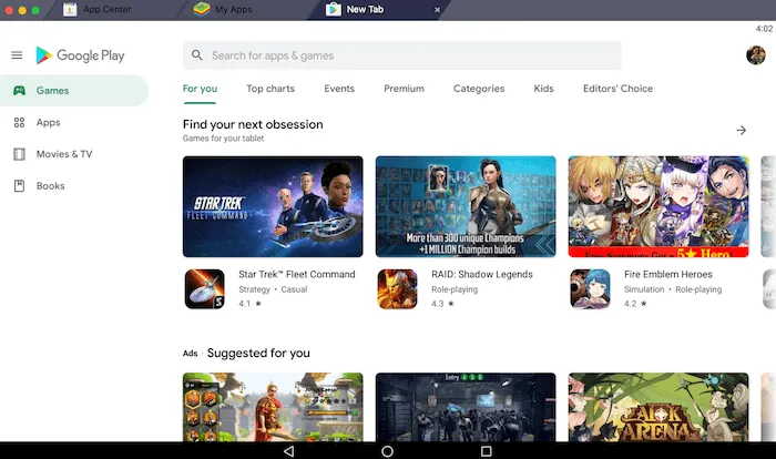 play store in Bluestacks